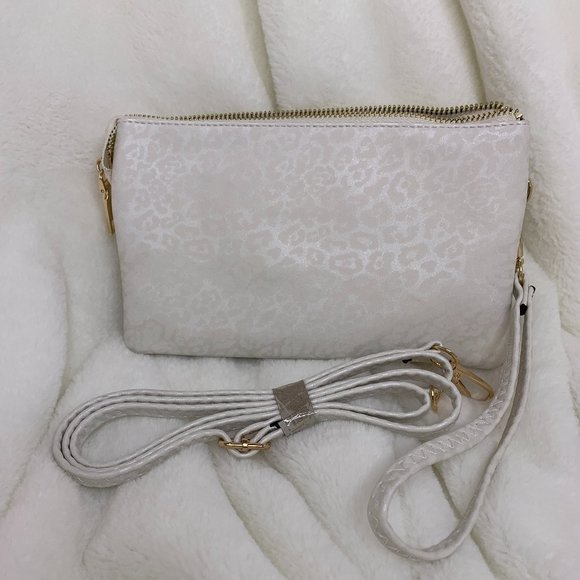 P L Designs Handbags - Vegan Leather Animal Print Fashion Crossbody Wrist